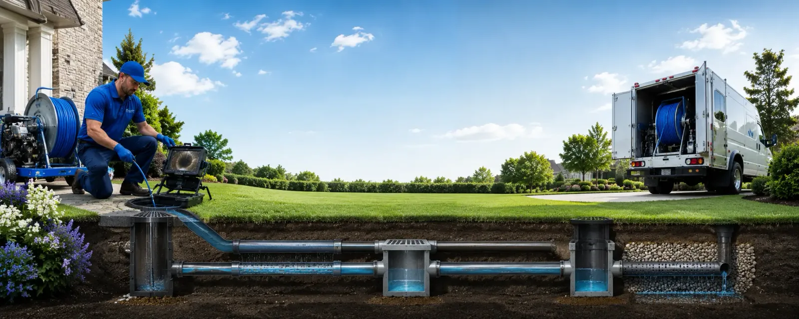 Outdoor drain cleaning information for Snelling, CA